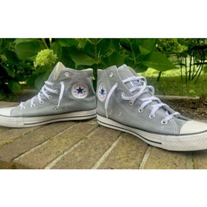 Converse Chuck Taylor All Star Hi Top Sneakers Grey Men's 7 Men 8.5 Women New
